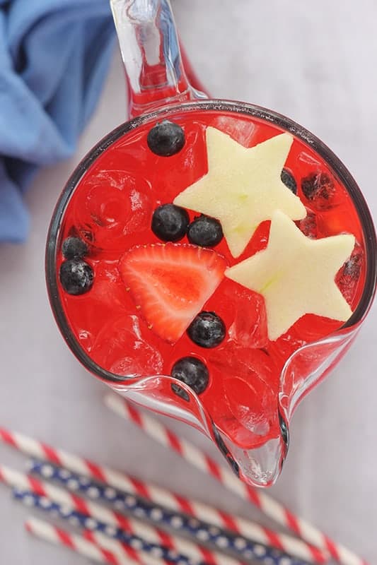 Easy 4th of July Punch Recipe: Non-Alcoholic - One Sweet Appetite