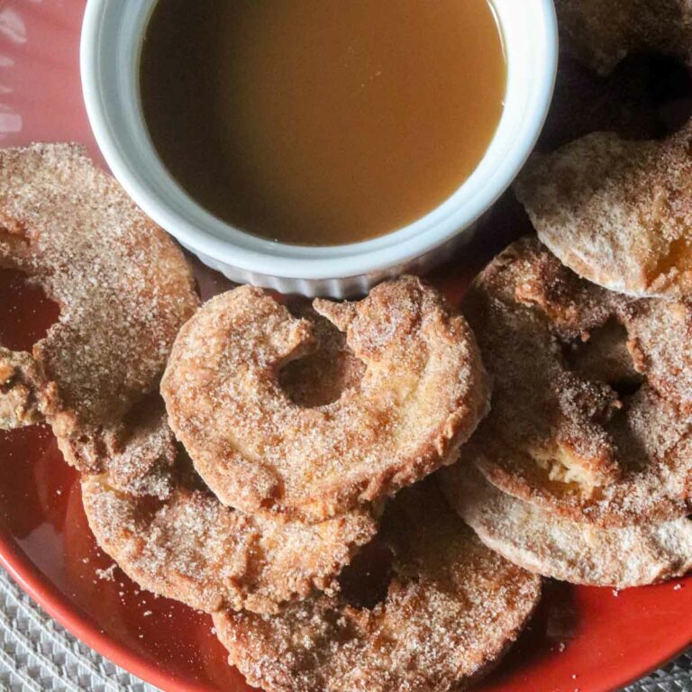 Air Fryer Cinnamon Apple Rings Featured Image