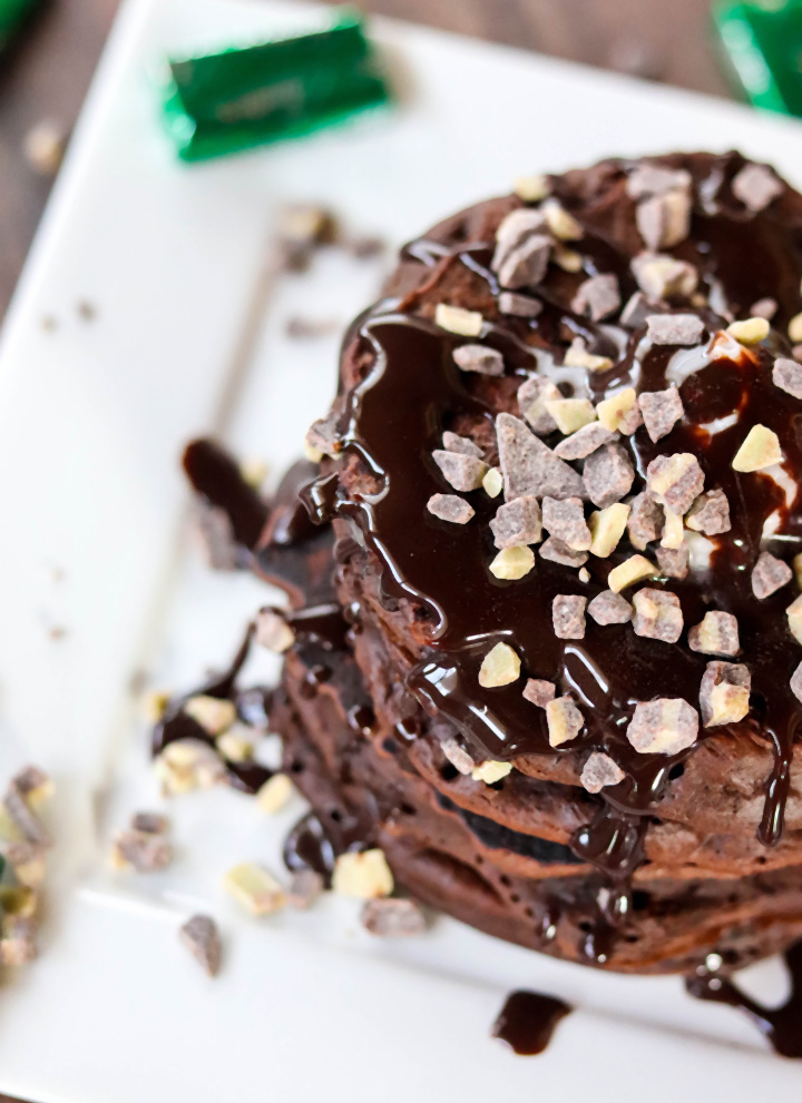 Andes Chocolate Mint Pancakes