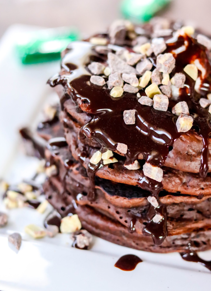 Andes Chocolate Mint Pancakes