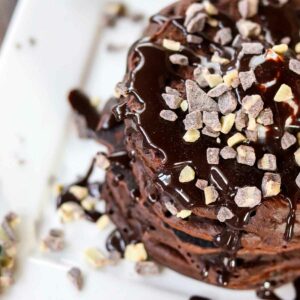 Andes Chocolate Mint Pancakes Featured Image