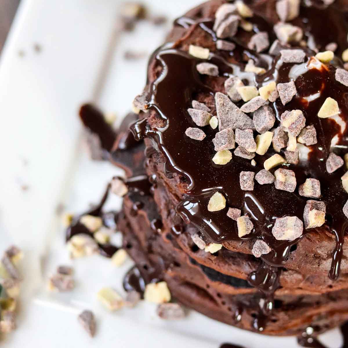 Andes Chocolate Mint Pancakes Featured Image