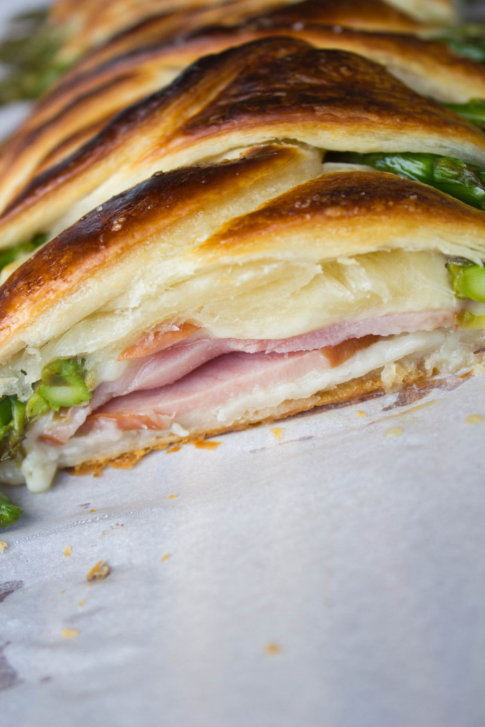 Asparagus Ham and Swiss Danish Braid #SundaySupper