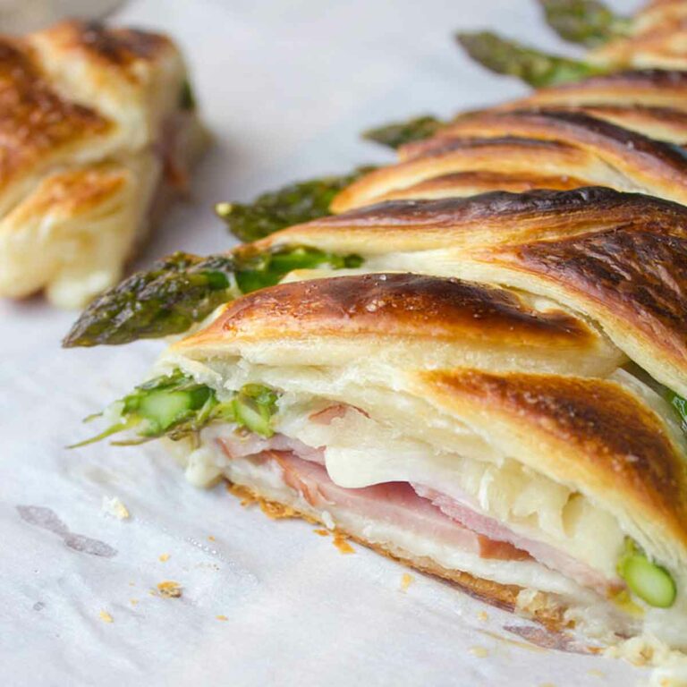 Asparagus Ham and Swiss Danish Braid