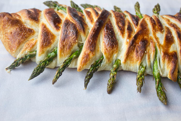 Asparagus Ham and Swiss Danish Braid #SundaySupper
