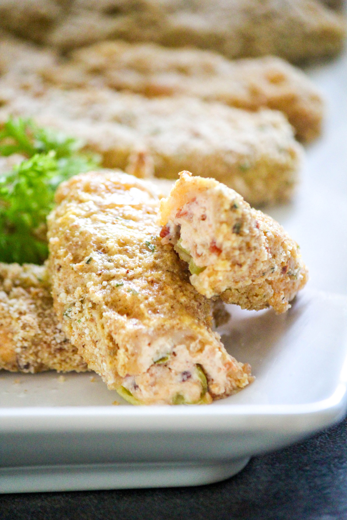 Baked Banana Pepper Poppers