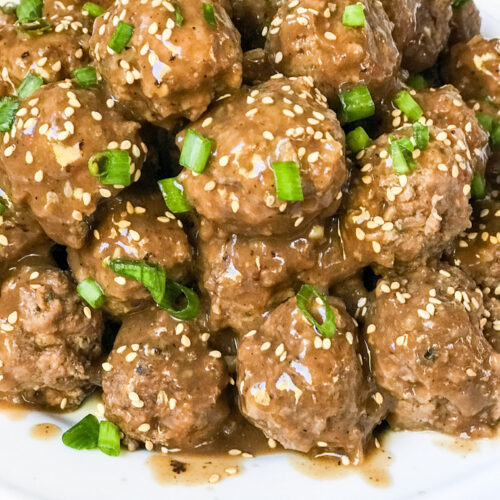 Beefy Coca Cola Meatballs Close Up