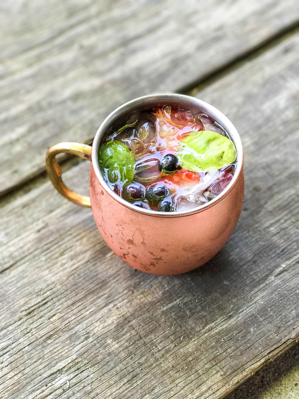 Berry Basil Moscow Mule