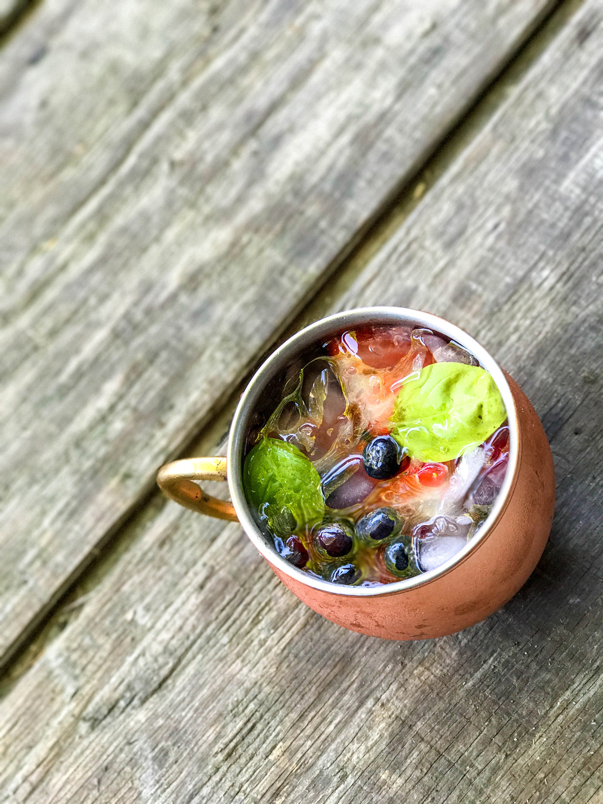 Berry Basil Moscow Mule