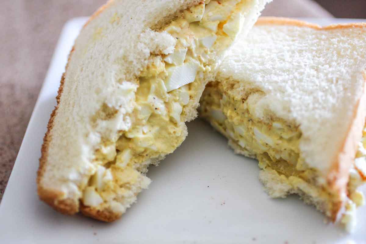 Best Egg Salad Sandwich on a Plate