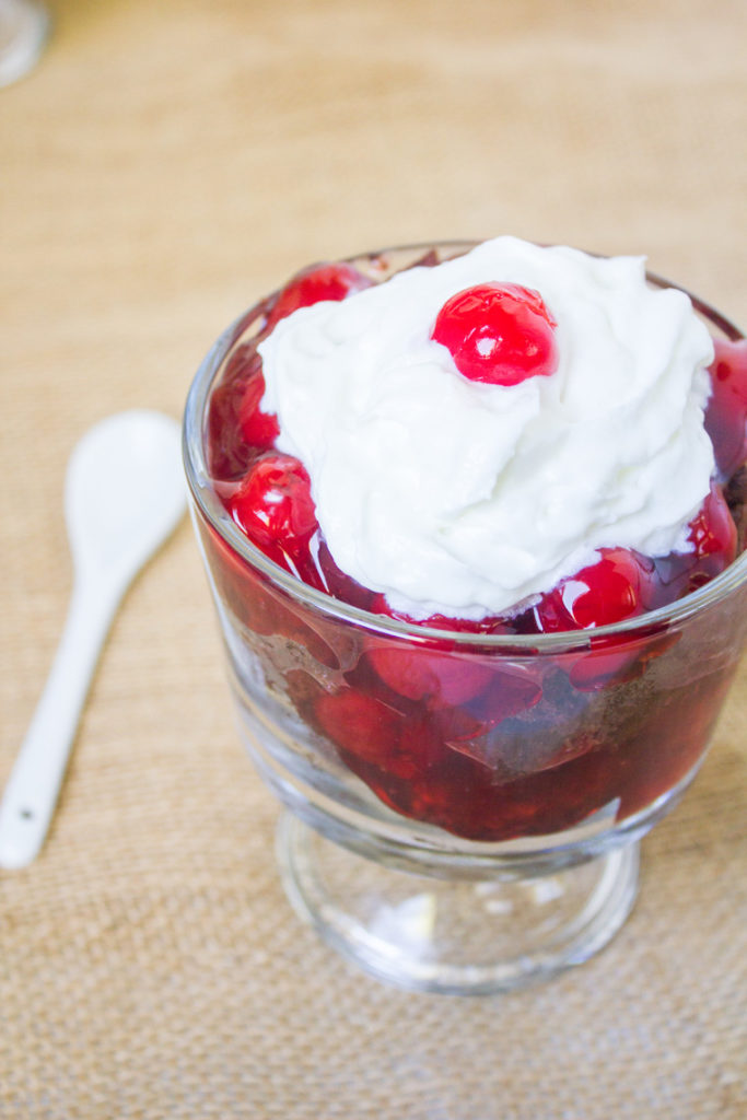Black Forest Parfaits up close