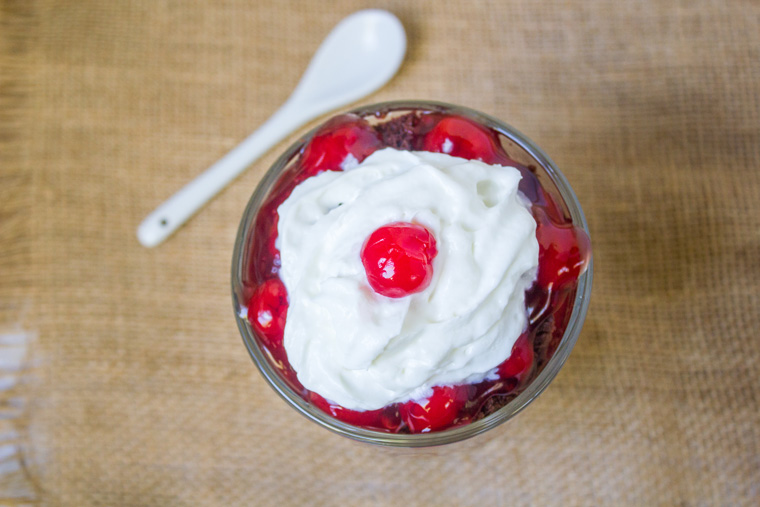 Black Forest Parfaits Top View