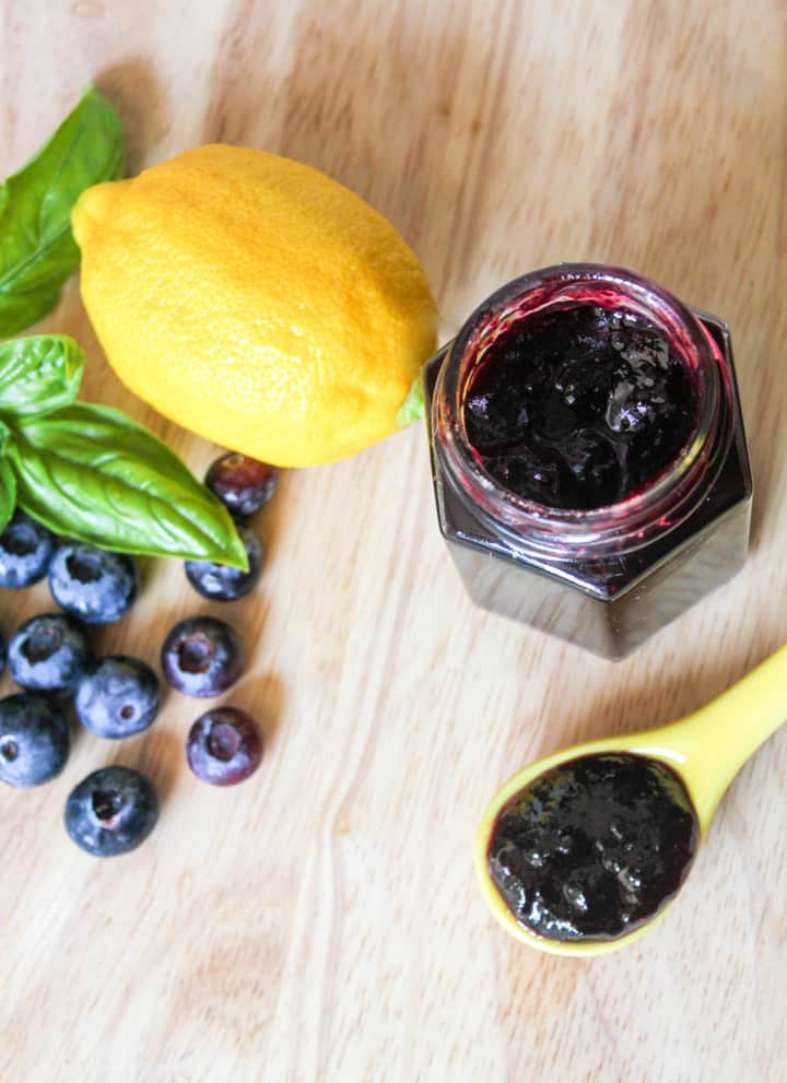 Blueberry Lemon Basil Jam