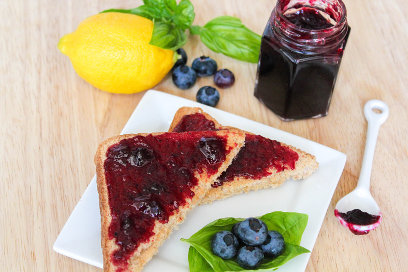 Blueberry Lemon Basil Jam