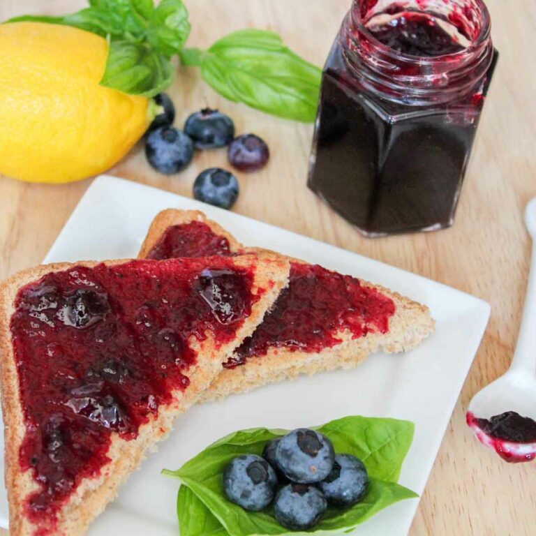 Blueberry Lemon Basil Jam Featured Image