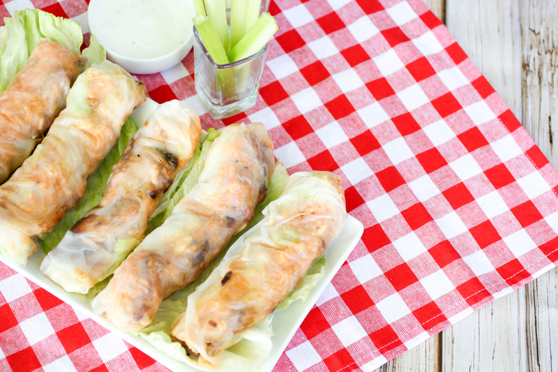 Buffalo Chicken Spring Rolls Buffalo Chicken Spring Rolls