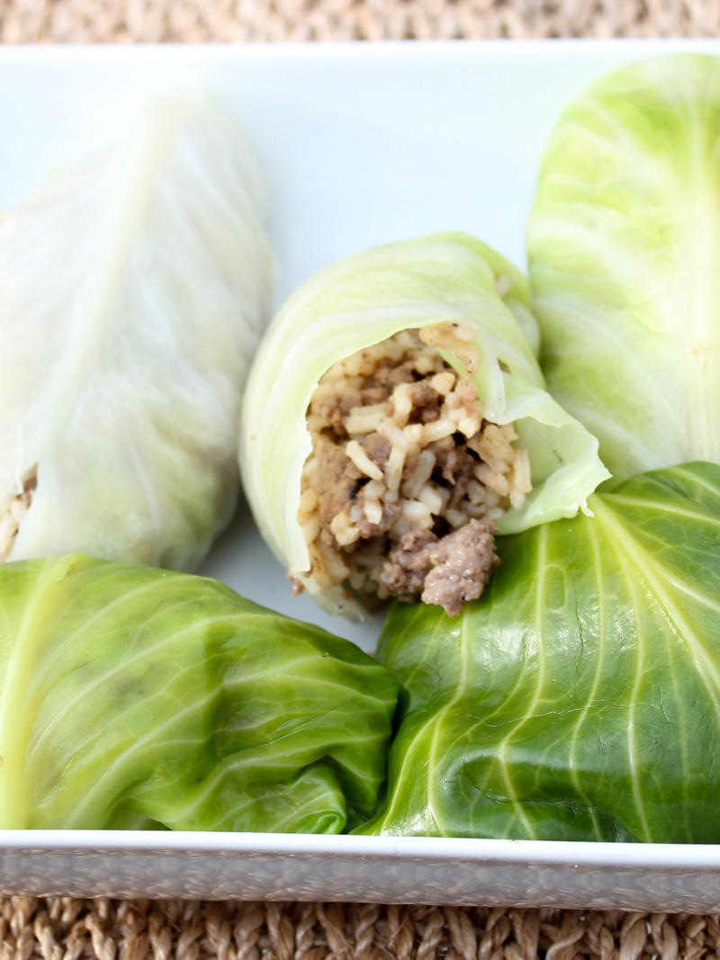 Cabbage Rolls from Leftovers