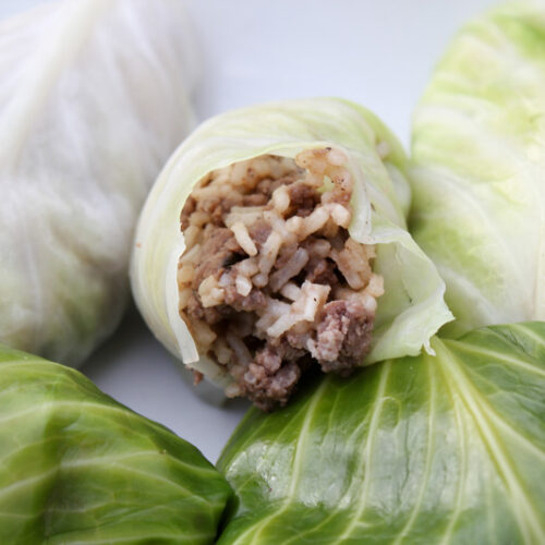 Cabbage Rolls from Leftovers