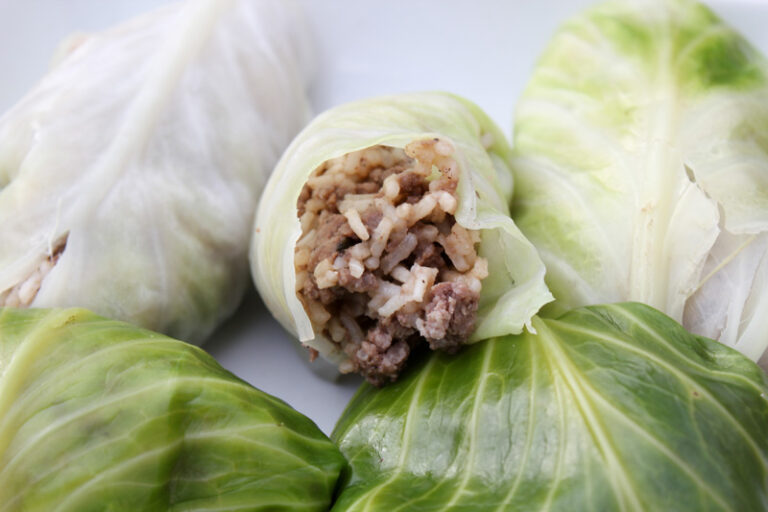 Cabbage Rolls from Leftovers