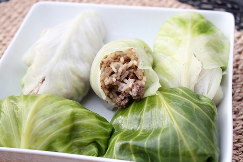 Cabbage Rolls from Leftovers