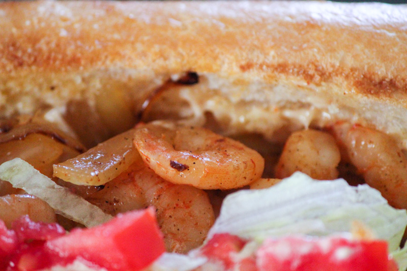 Cajun Grilled Shrimp Po' Boy