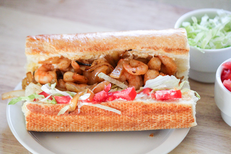 Cajun Grilled Shrimp Po' Boy