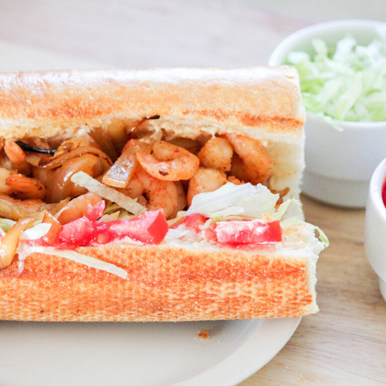 Cajun Grilled Shrimp Po' Boy