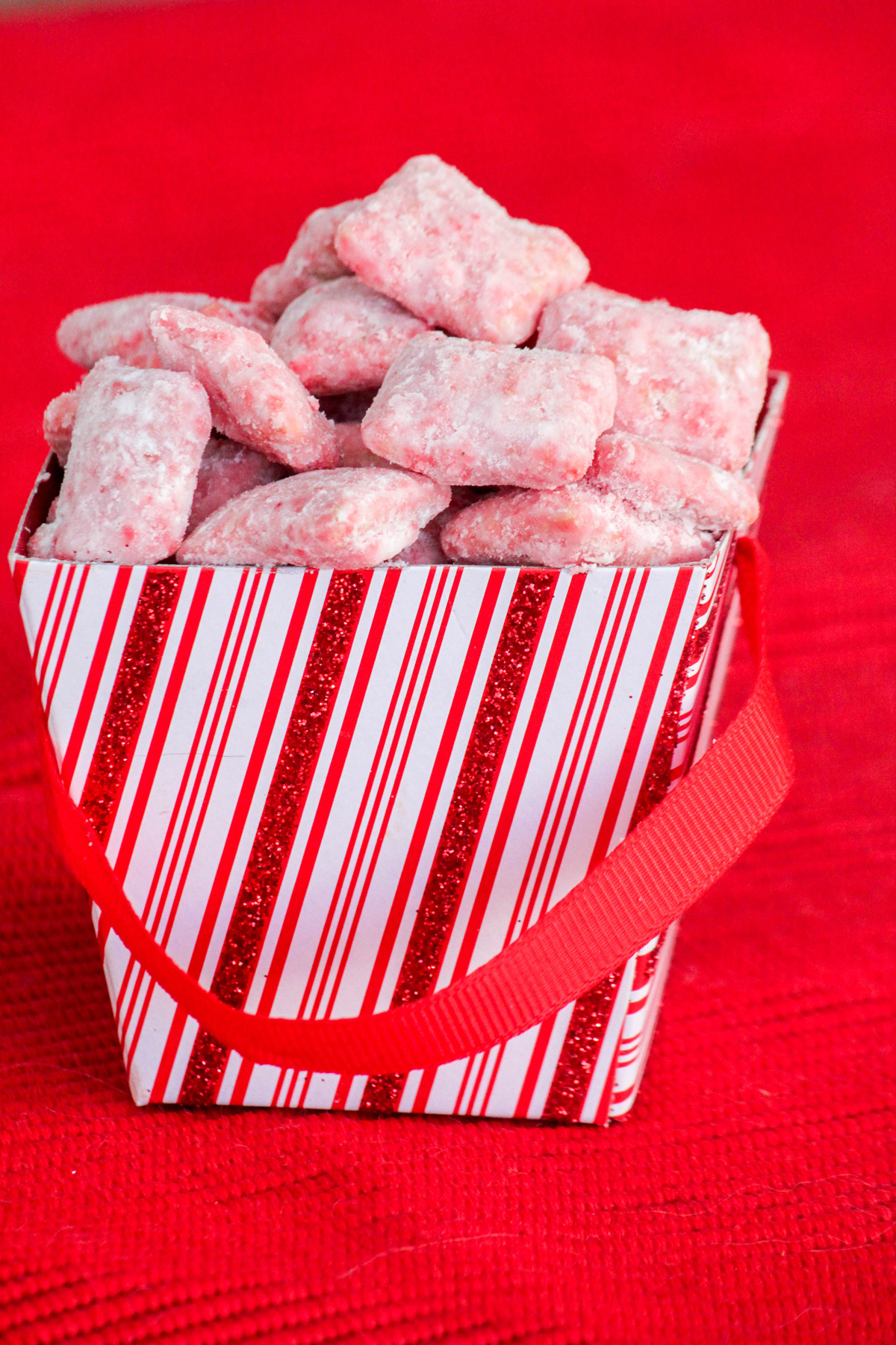 Candy Cane Peppermint Puppy Chow
