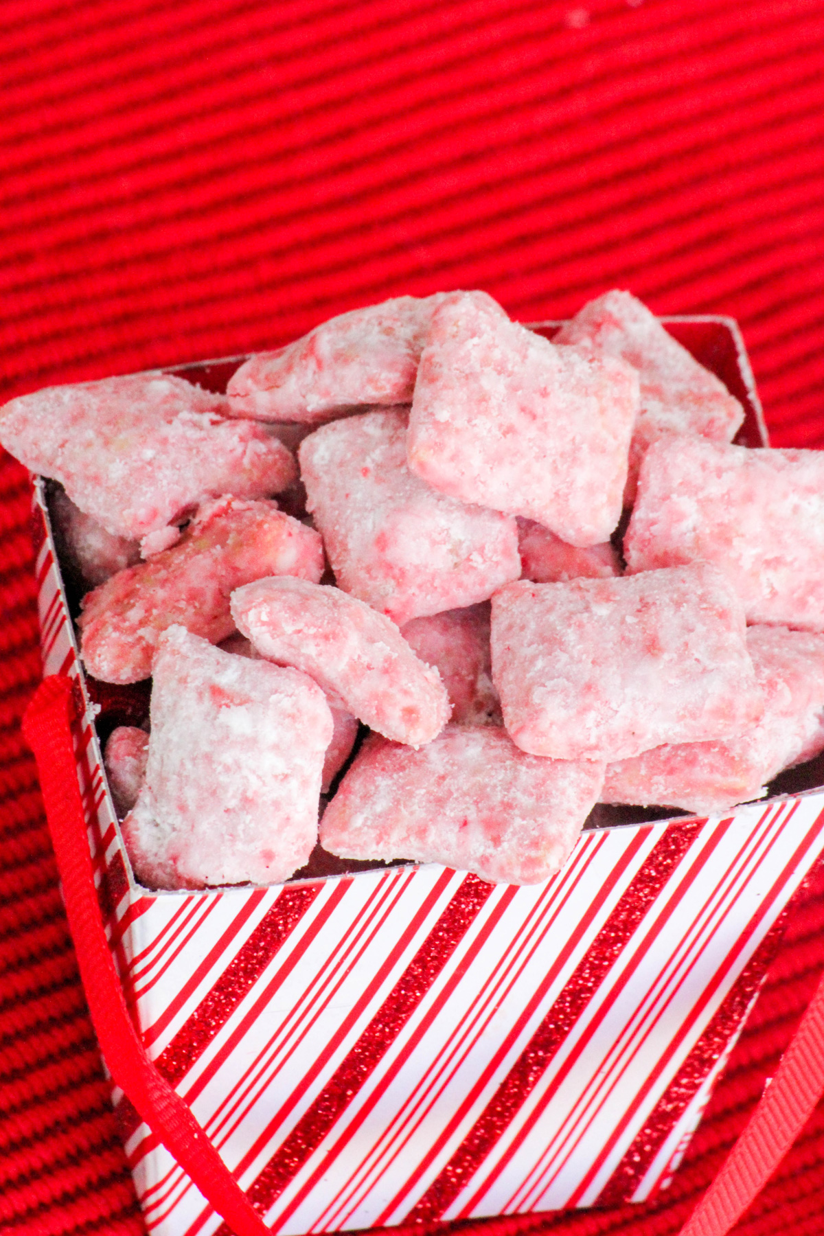 Candy Cane Peppermint Puppy Chow