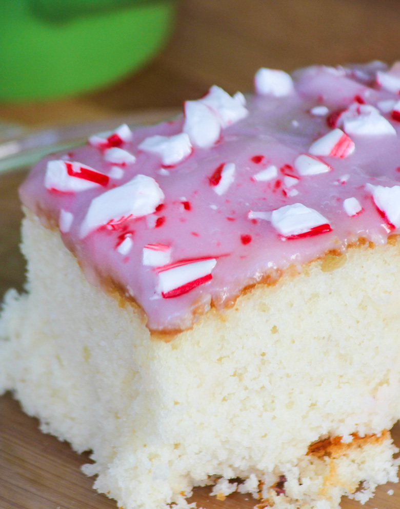 Candy Cane Poke Cake Candy Cane Poke Cake