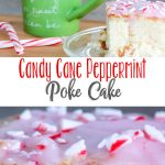 Candy Cane Poke Cake