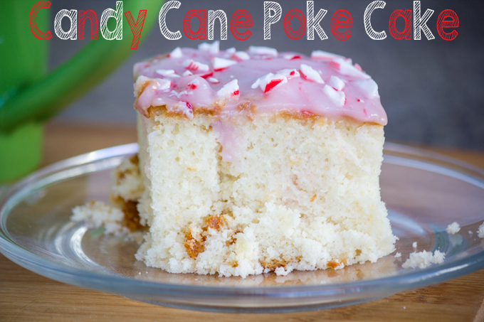 Candy Cane Poke Cake Candy Cane Poke Cake