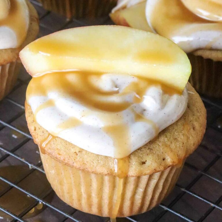 Caramel Apple Spice Cupcakes