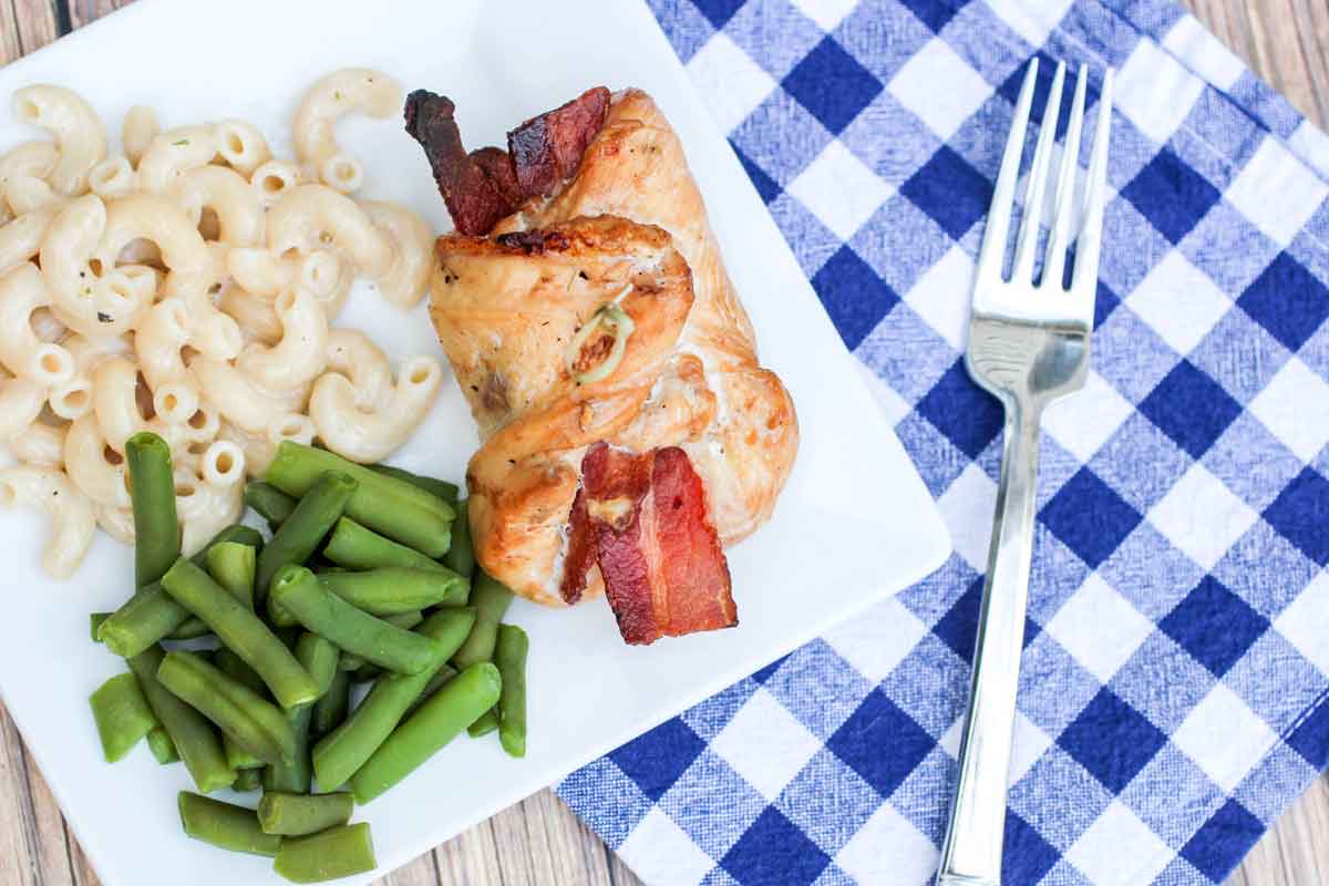 Cheesy Jalapeno Bacon Chicken Roll Ups