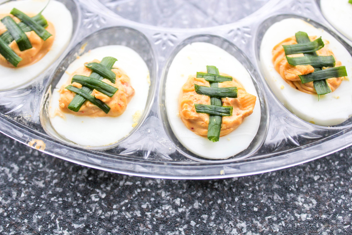 Chipotle Bacon Jalapeno Deviled Eggs