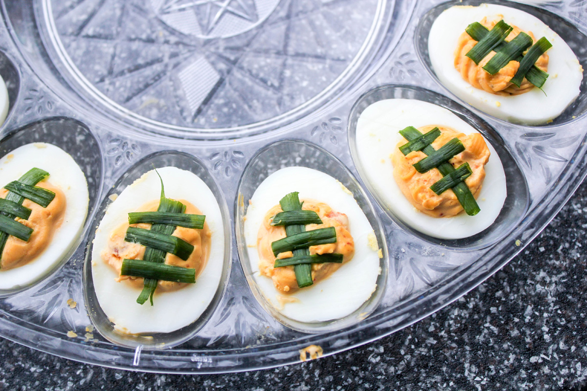 Chipotle Bacon Jalapeno Deviled Eggs