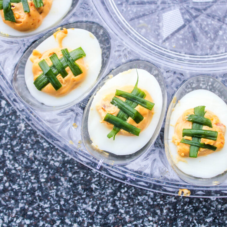 Chipotle Bacon Jalapeno Deviled Eggs