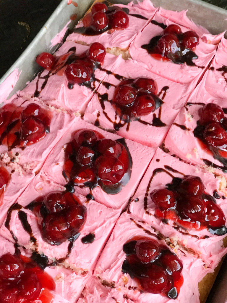 Chocolate Covered Cherry Snack Cake Chocolate Covered Cherry Snack Cake