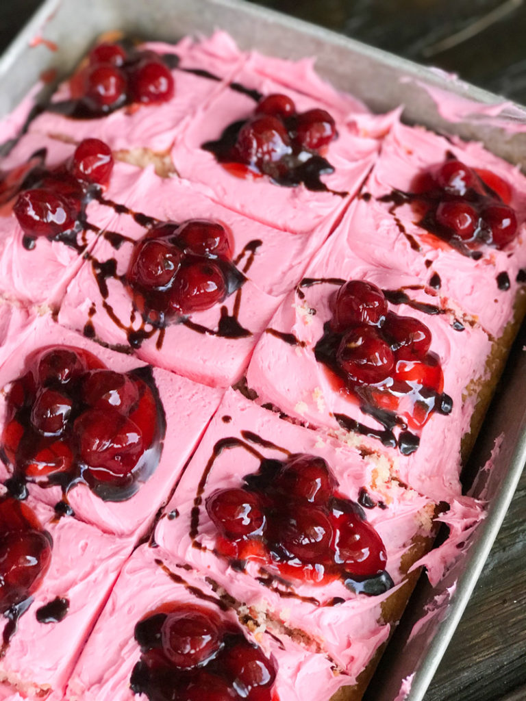 Chocolate Covered Cherry Snack Cake Chocolate Covered Cherry Snack Cake