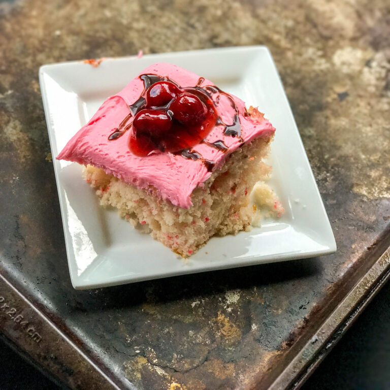 Chocolate Covered Cherry Snack Cake