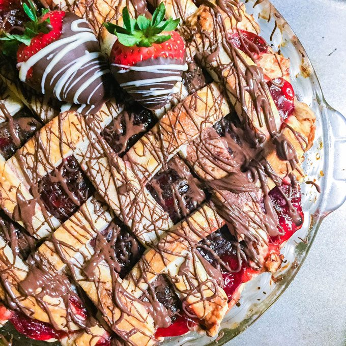Chocolate Covered Strawberry Pie