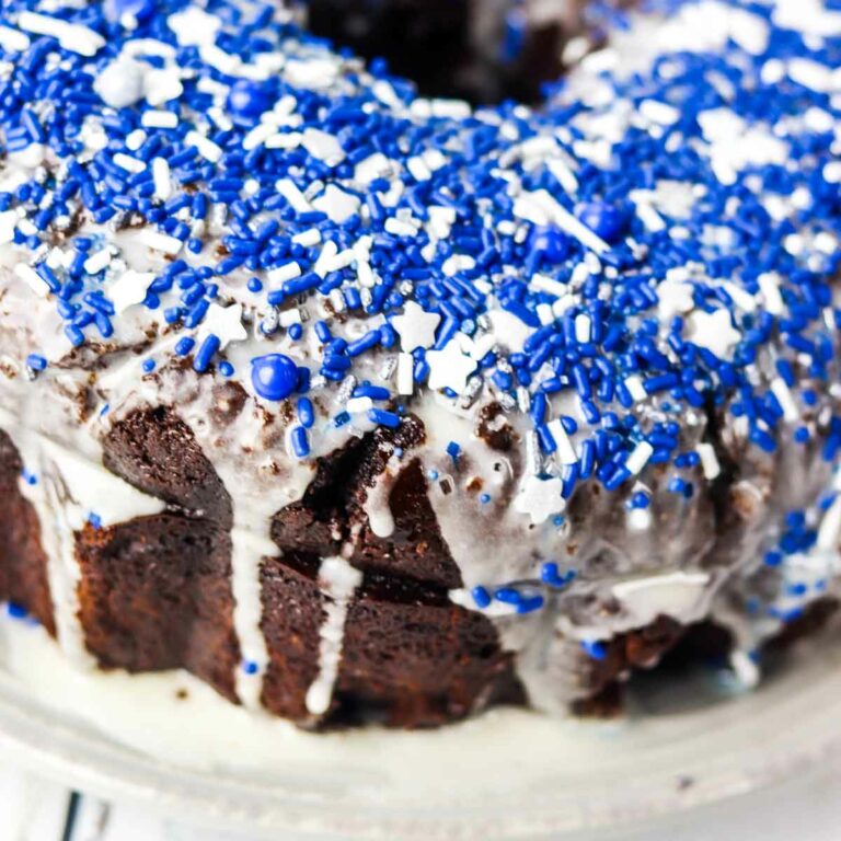 Chocolate Gingerbread Bundt Cake with Cookie Butter Glaze Featured Image