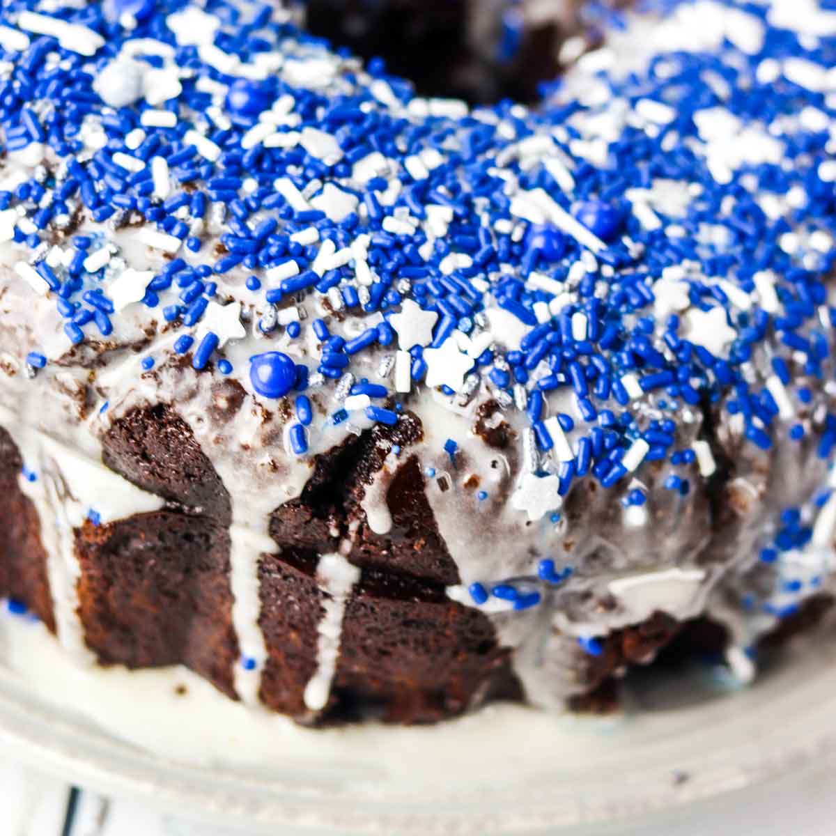 Chocolate Gingerbread Bundt Cake with Cookie Butter Glaze Featured Image