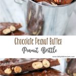 Chocolate Peanut Butter Peanut Brittle