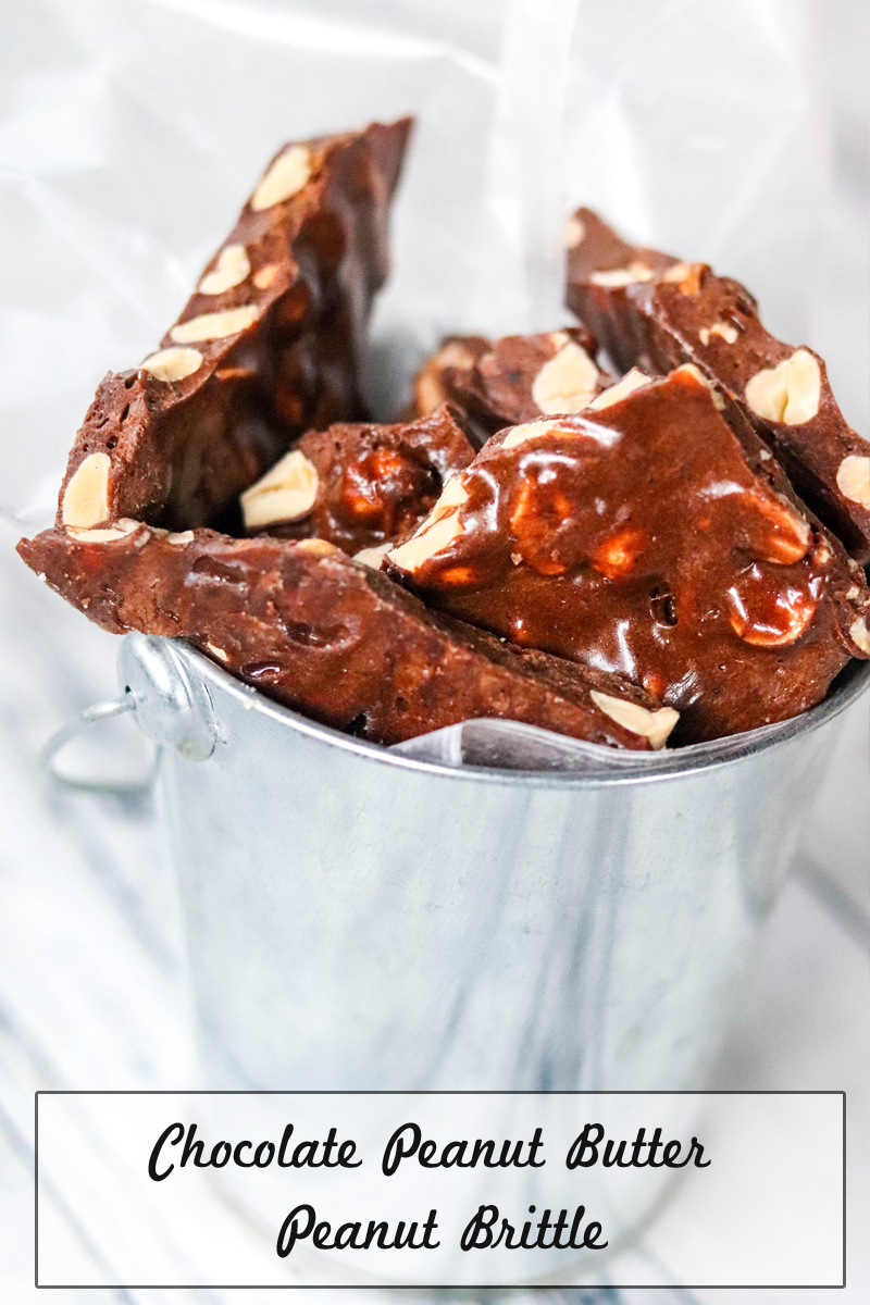 Chocolate Peanut Butter Peanut Brittle 