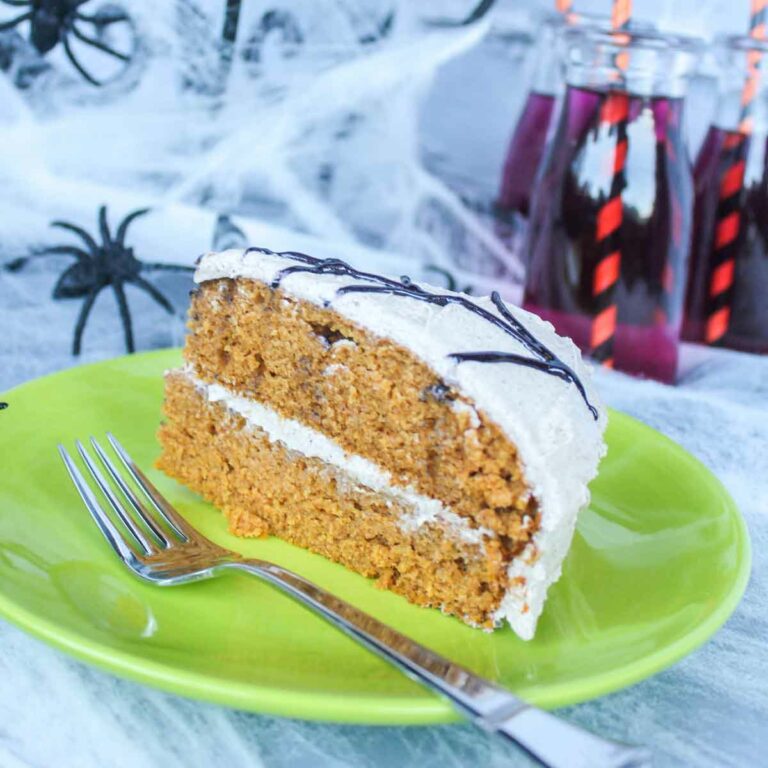 Cinnamon Frosted Pumpkin Spice Layer Cake