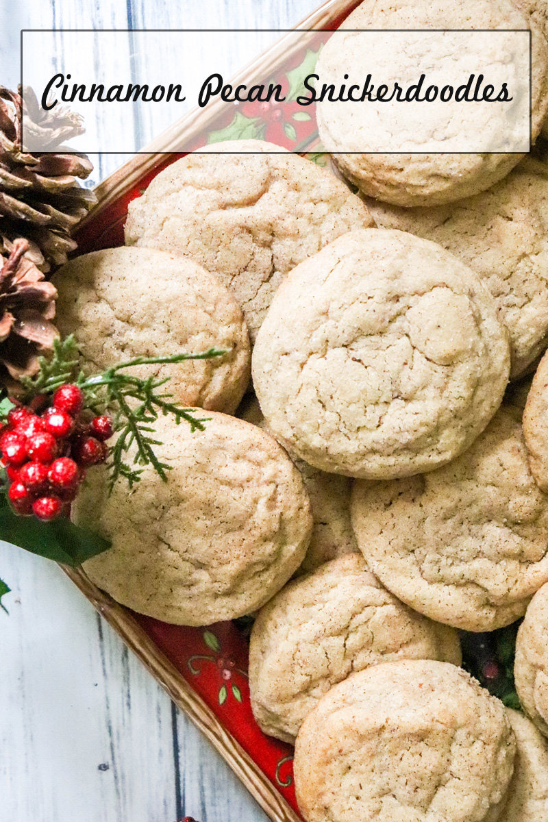 Cinnamon Pecan Snickerdoodles