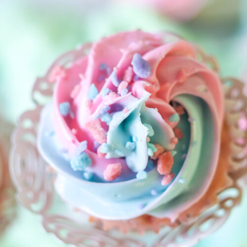 Cotton Candy Cupcakes