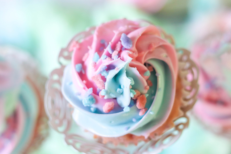 Cotton Candy Cupcakes