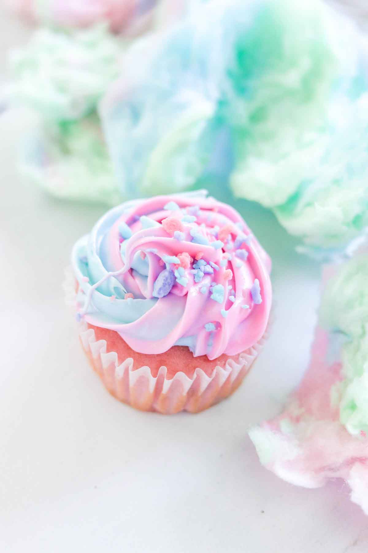 Cotton Candy Cupcakes